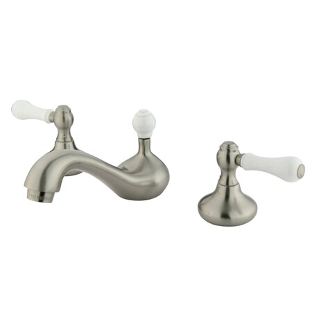 Kingston Brass KS948PL 8 to 16" Widespread Bathroom Faucet, Brushed Nickel KS948PL